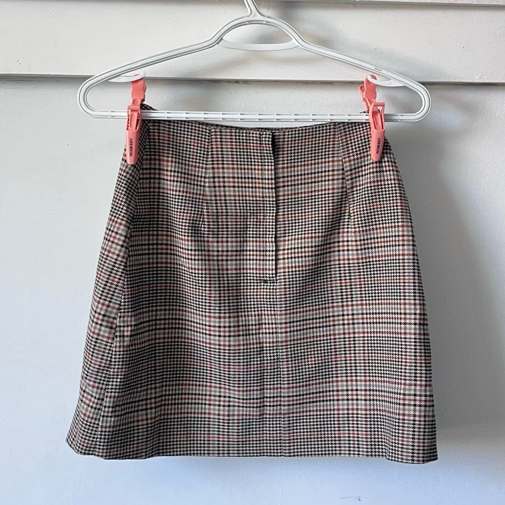 Plaid A-Line Skirt - Picture 3 of 4